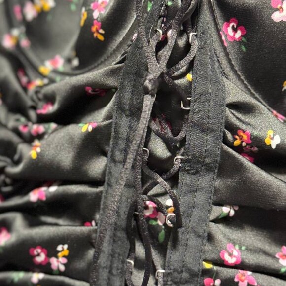 For Love & Lemons Floral Corset Mini Dress (Runs Small) - XL - Picture 11 of 12